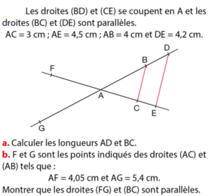 Exercices Sur Le Th Or Me De Thal S En Troisi Me Me