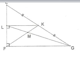 خط الوسط في مثلث
