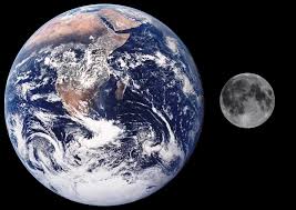 الأرض والقمر.