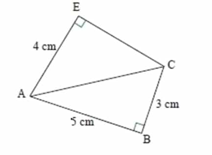 Right triangle and circumscribed circle