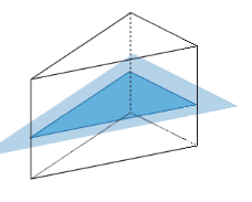 Prisme à base triangulaire et volumes
